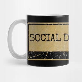 Aliska text black retro - SOCIAL DISTORTION Mug